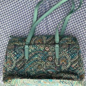 Vera Bradley work/file tote in Daisy Dot Paisley
